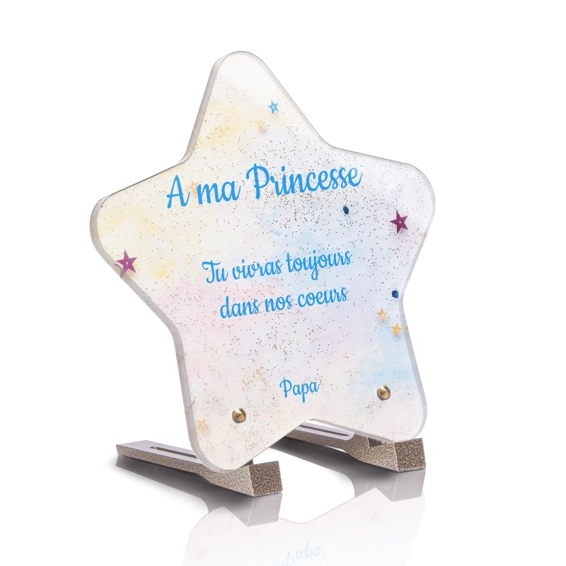 Plaque Funéraire Etoile Enfant Étoiles