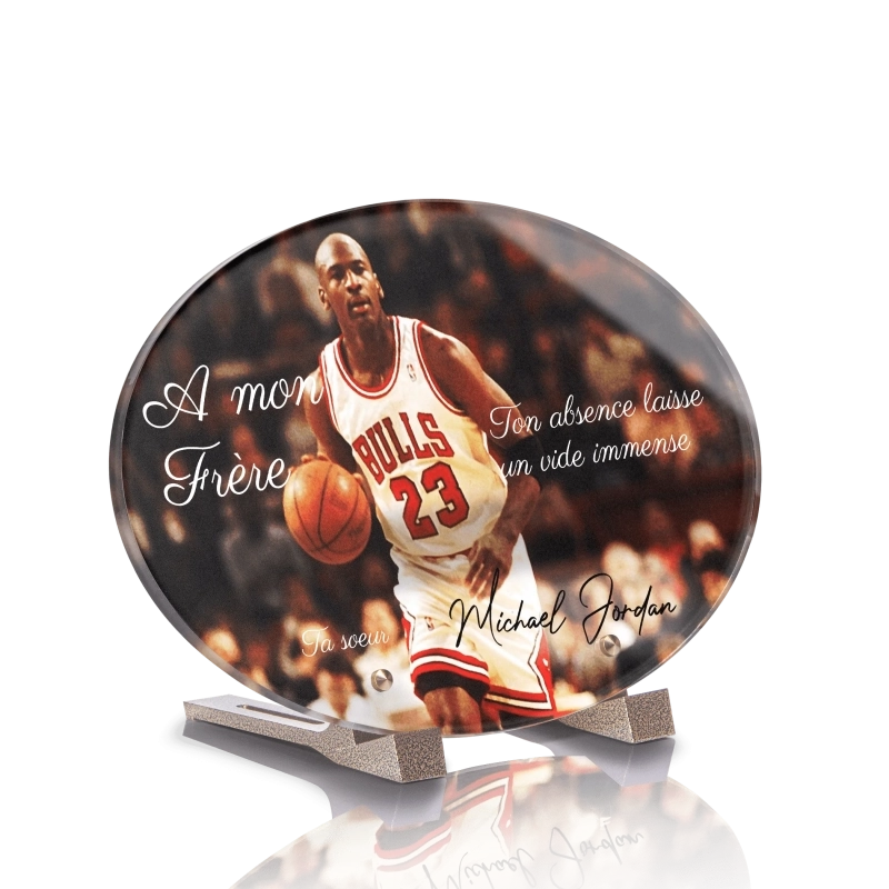 Plaque pour Tombe Ovale Michael Jordan