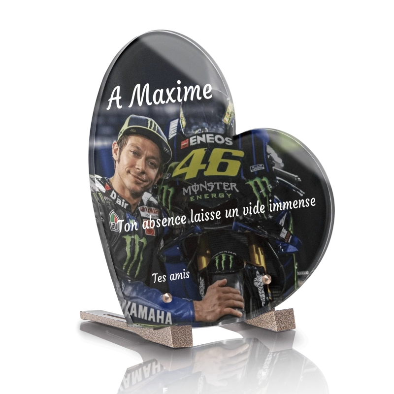 Plaque Funéraire Originale Coeur Valentino Rossi